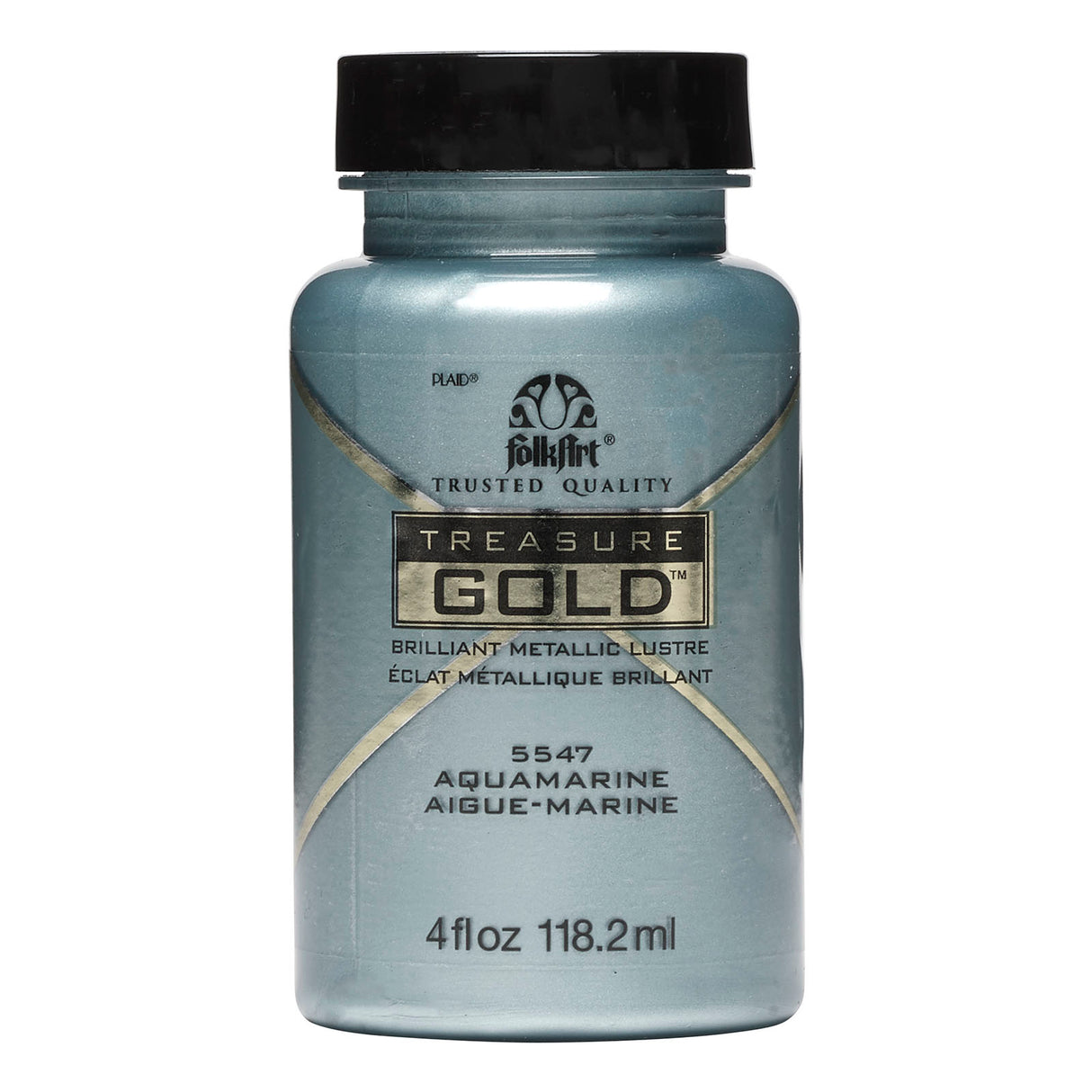 Folkart • trésor or 118 ml aigue-marine