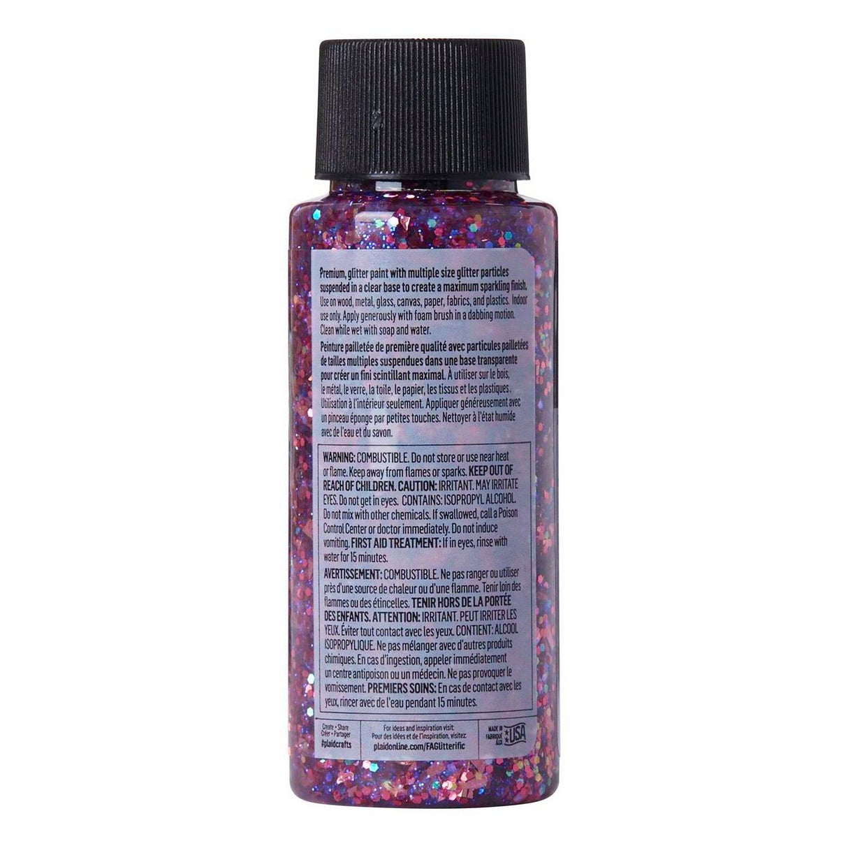 Folkart • couleurs scintillantes rose vif 59ml