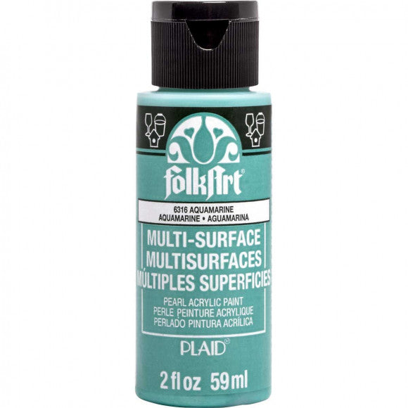 Folkart • aigue-marine perlée multi-surfaces 59ml
