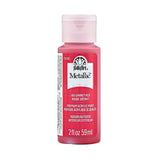 Folkart • peinture acrylique métallisée rouge grenat 59ml