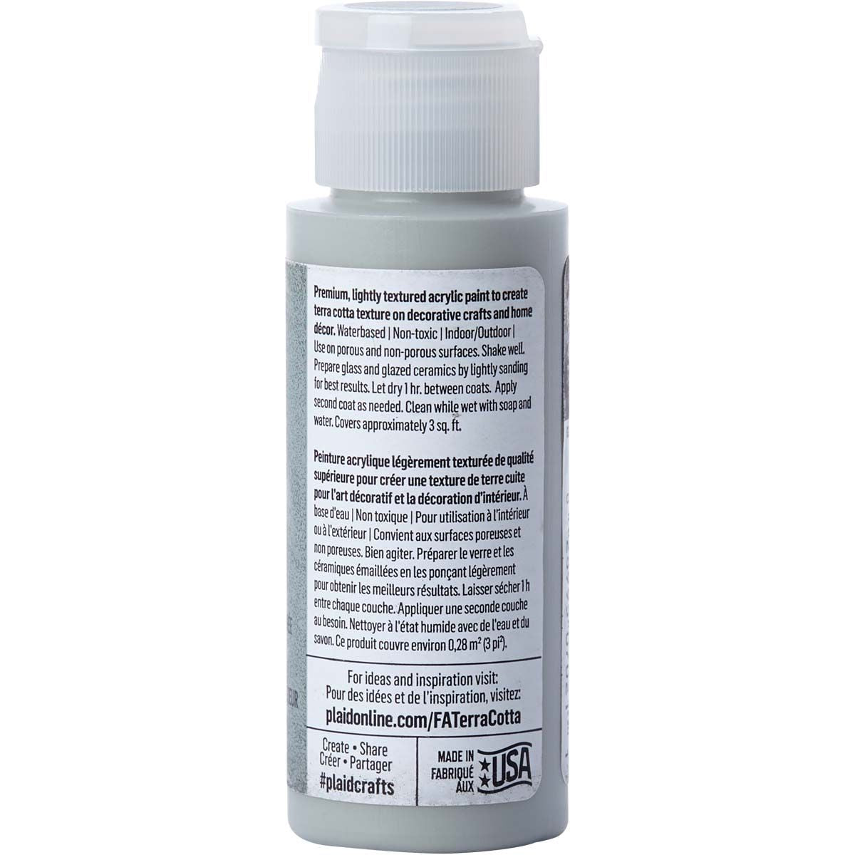Folkart • peinture acrylique texturée terre cuite 59 ml mousse de caverne