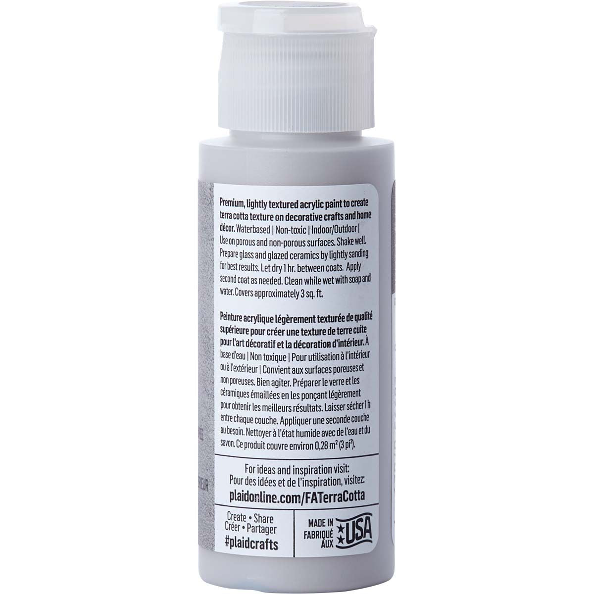 Folkart • peinture acrylique texturée terre cuite 59 ml granit frais