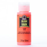 Folkart • brillent dans les couleurs sombres rouge brillent dans le noir 59 ml