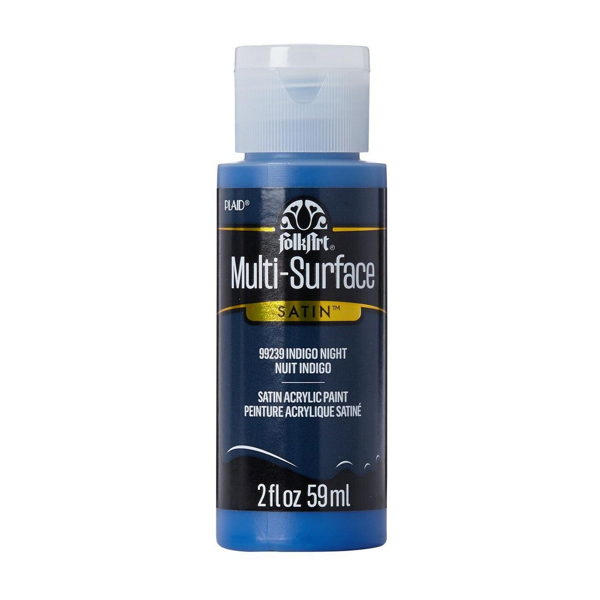 Folkart • nuit indigo satiné multi-surfaces 59ml