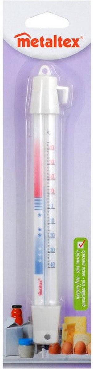 Metaltex thermomètre réfrigérateur congélateur 21 cm blanc