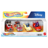 Hot Wheels Racerverse - 4 voitures en métal avec pilote Disney - véhicule jouet