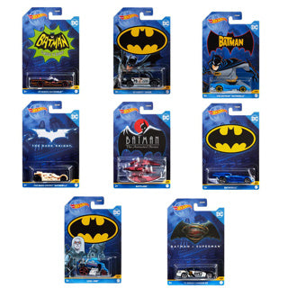 Mattel roues moulées sous pression sur le thème Batman assortis | 12 pièces
