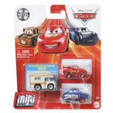 Mattel Cars Disney Mini Racers Lot de 3 assortis