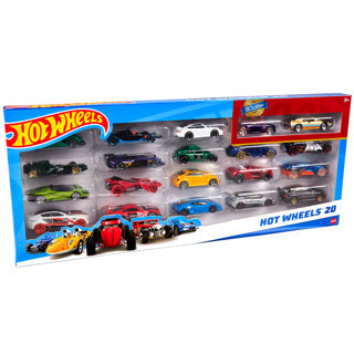 Coffret cadeau Hot Wheels moulé sous pression avec 20 voitures – Lot de 20 véhicules jouets
