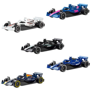 Hot Wheels Formula 1 - lot de 5 voitures miniatures F1 en métal