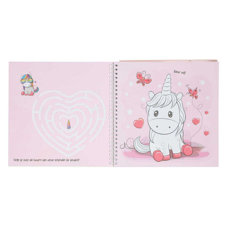 Mondikaart livre d'autocollants et de modèles J'aime les licornes