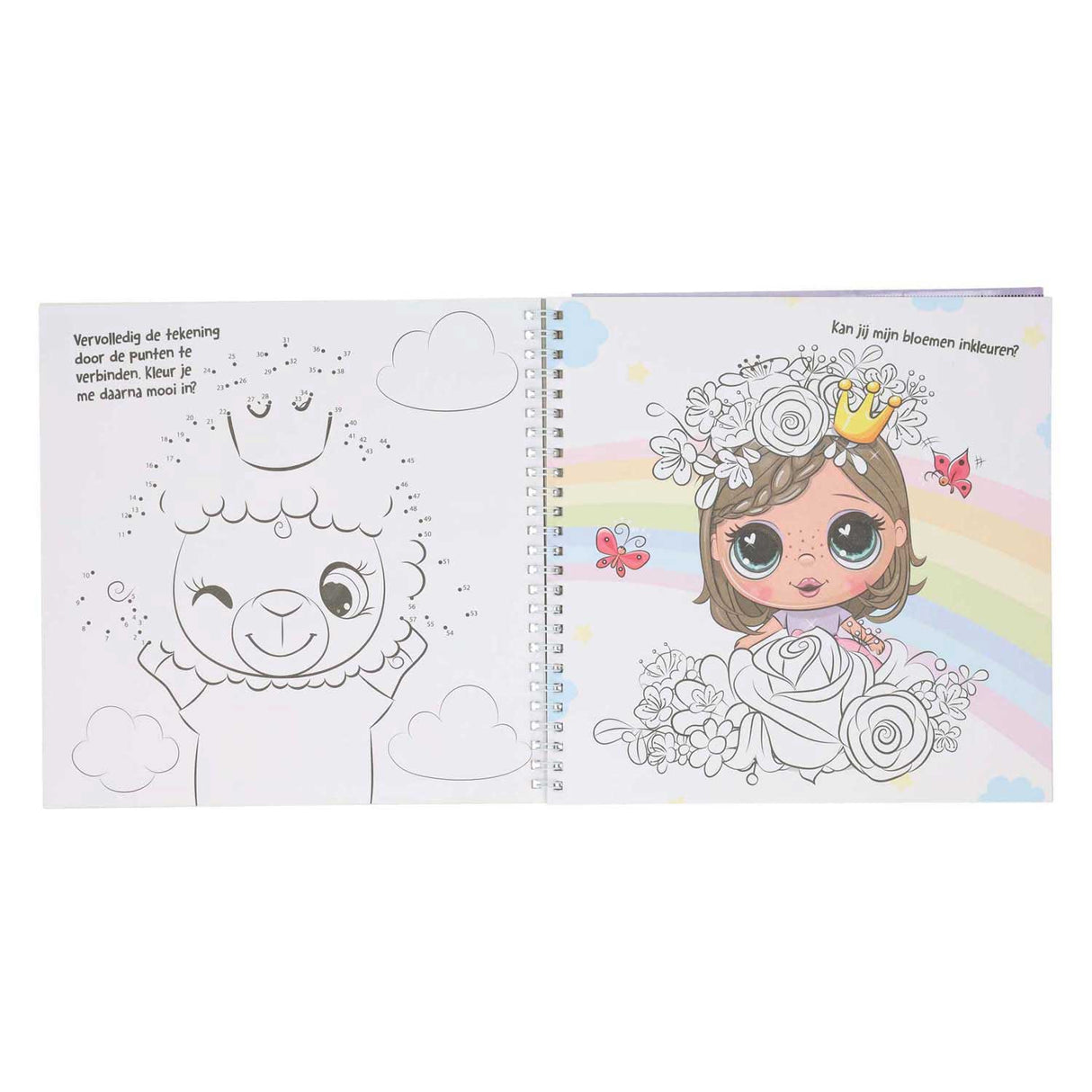 Mondikaart livre d'autocollants et de modèles J'aime les princesses