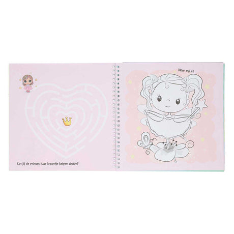 Mondikaart livre d'autocollants et de modèles J'aime les princesses