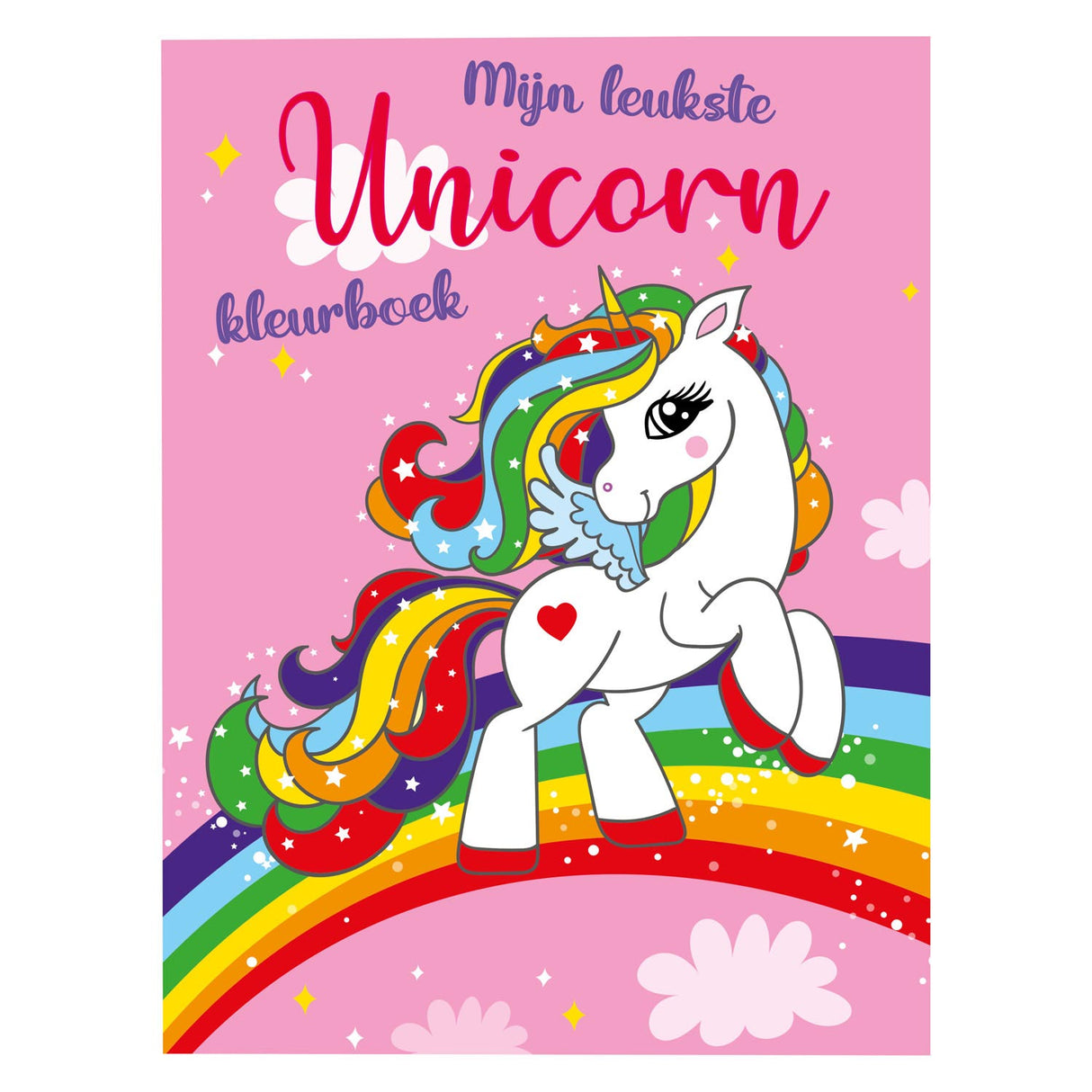 Mëndlech Kaarte mäi flottste Unicorn Faarfbuch, 48pag.