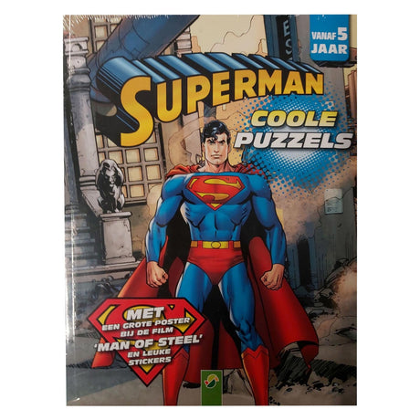 Mondikaarts superman cool puzzles de lettres, livre d'activités labyrinthes