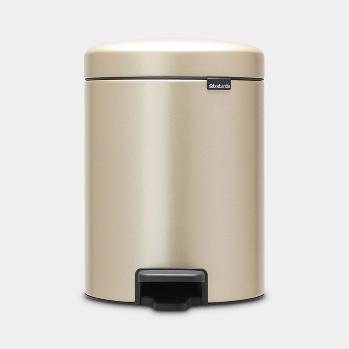 Brabantia poubelle à pédale 5l or métallisé