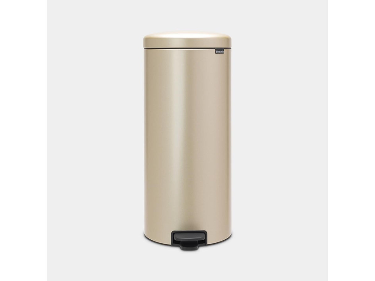 Brabantia poubelle à pédale 30l or métallisé