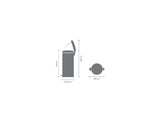 Brabantia poubelle à pédale 30l or métallisé