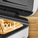 Tefal SW7011 Snack XL machine à sandwich argent blanc