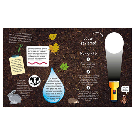 Les éditeurs de lanternes creusent sous terre + lampe de poche en carton