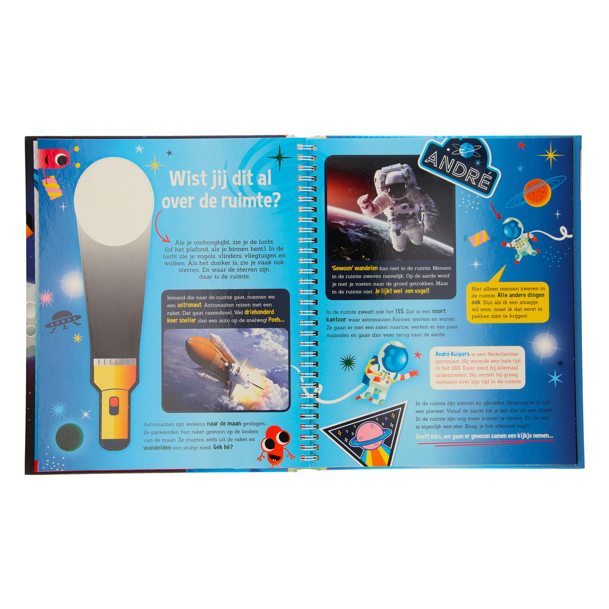 Exploration de l'espace + lampe de poche en carton