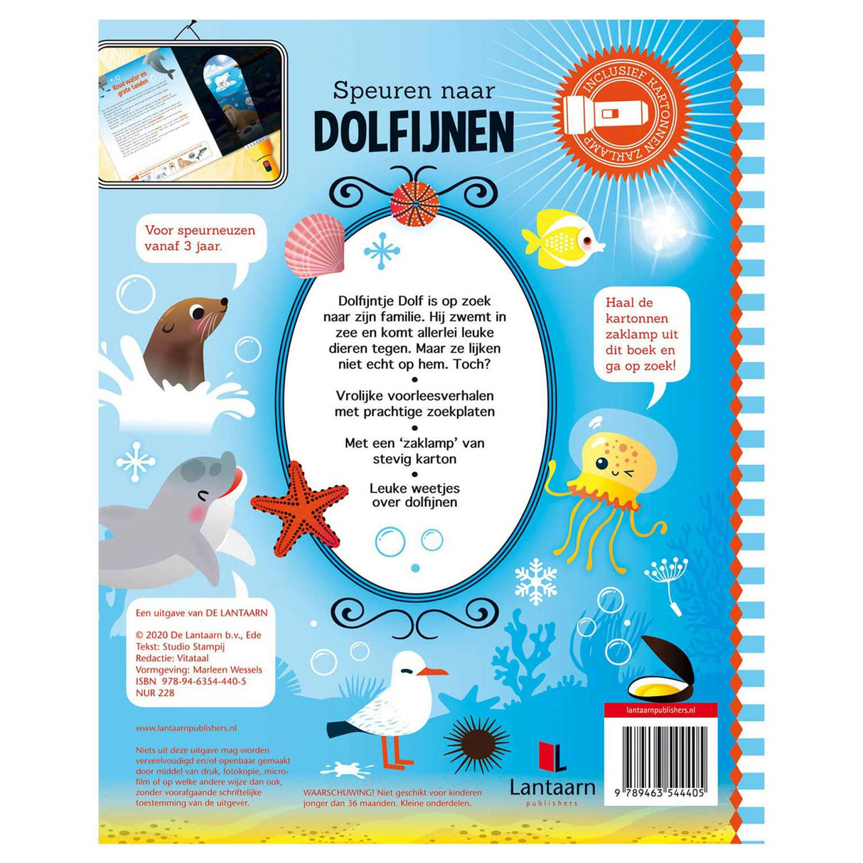 Recherche des dauphins + lampe de poche en carton