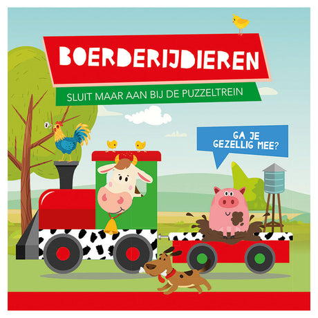 Livre et puzzle des éditeurs de lanternes forment des animaux de la ferme