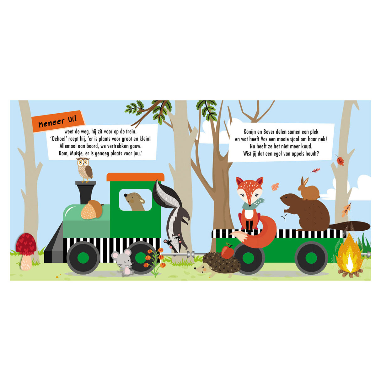 Lanterne éditeurs livre et puzzle train animaux de la forêt