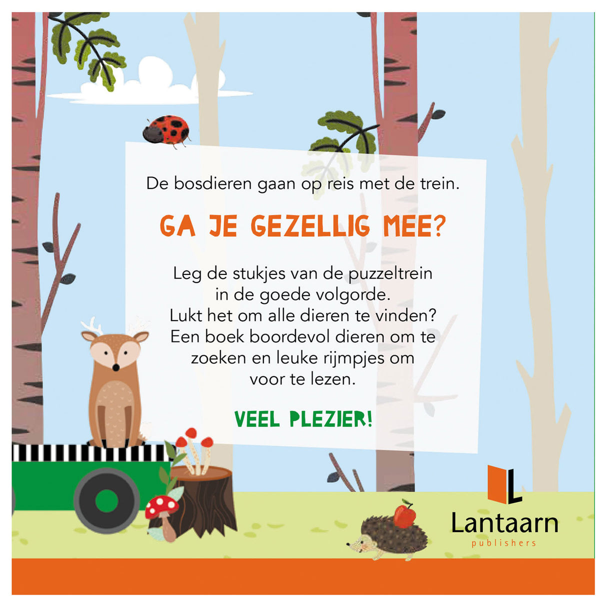 Lanterne éditeurs livre et puzzle train animaux de la forêt
