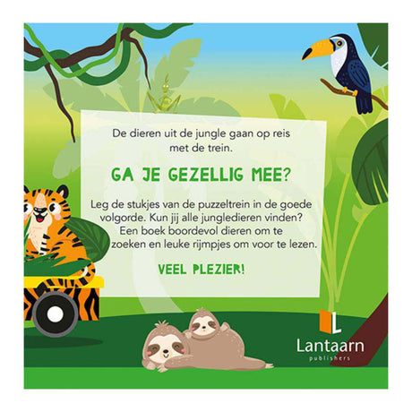 Livre d'éditeurs de lanternes et jungle de train de puzzle