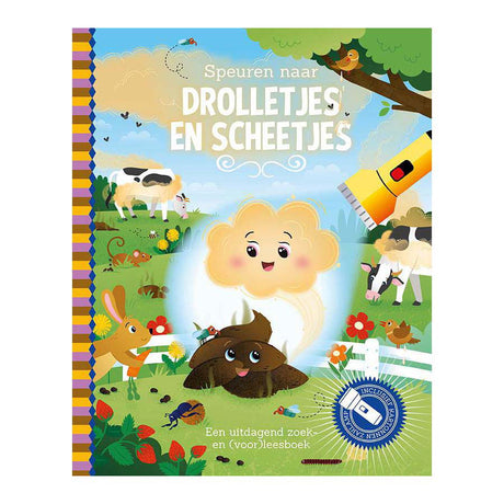 Les éditeurs de lanternes recherchent un livre de recherche de crottes et de pets avec une lampe de poche en carton