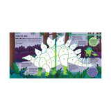 Autocollant de livre par numéro de dinosaures | 2 pièces