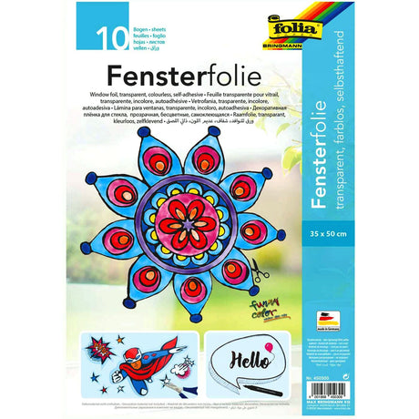 Folia • feuille de couleur pour fenêtre 35x50cm 5 pièces