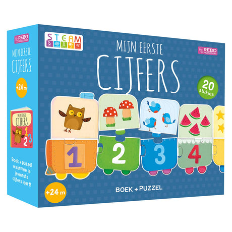 Livre et puzzle des éditeurs Rebo - mes premières figurines