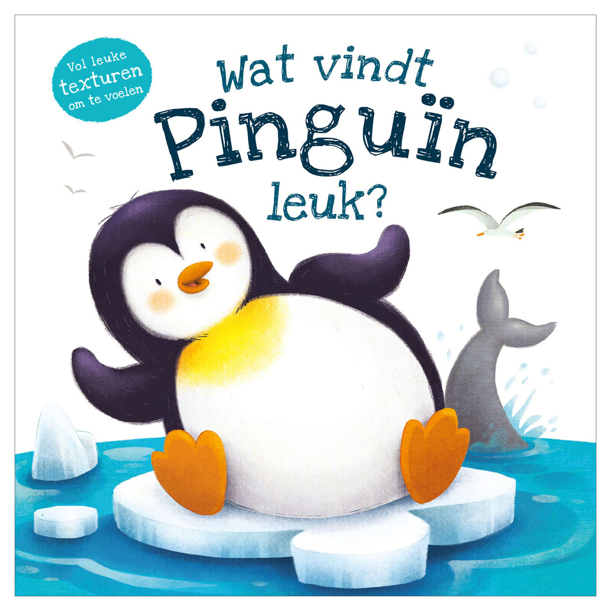 Livre tactile des éditeurs Rebo - qu'est-ce que le pingouin aime ?
