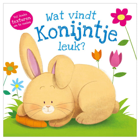 Livre tactile des éditeurs Rebo - qu'est-ce que lapin aime ?