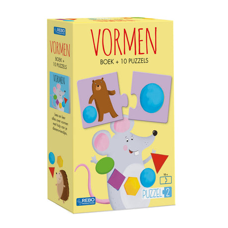 Rebo Publishers Puzzle2 - Formes de livres avec 10 puzzles