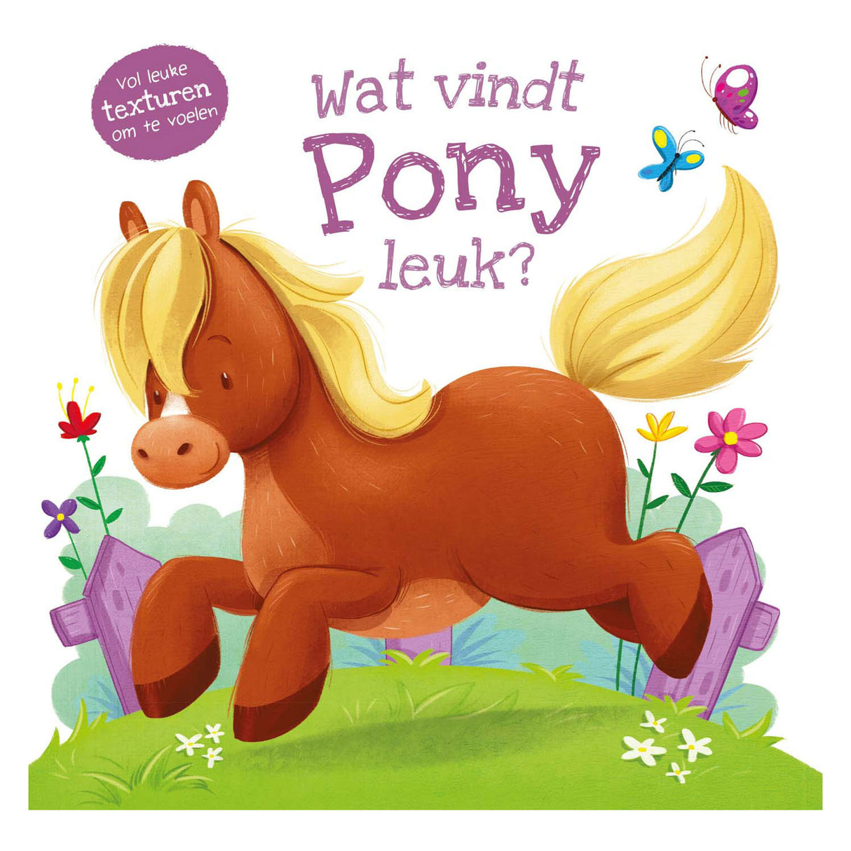 Livre tactile des éditeurs Rebo - qu'est-ce que le poney aime ?