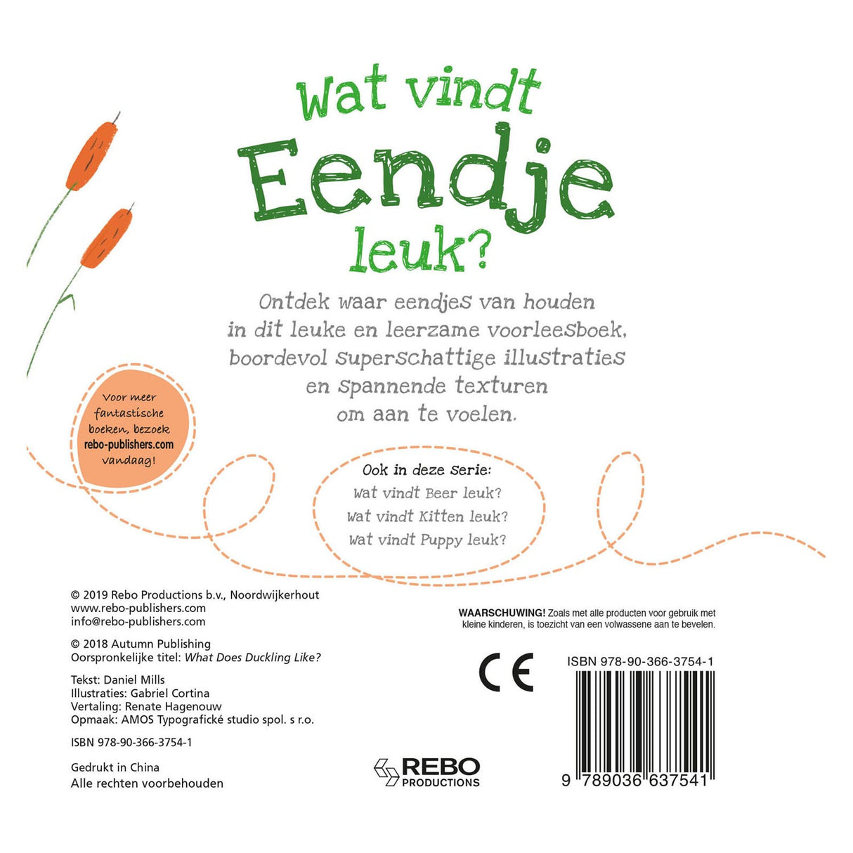 Livre tactile des éditeurs Rebo - qu'est-ce que le canard aime ?