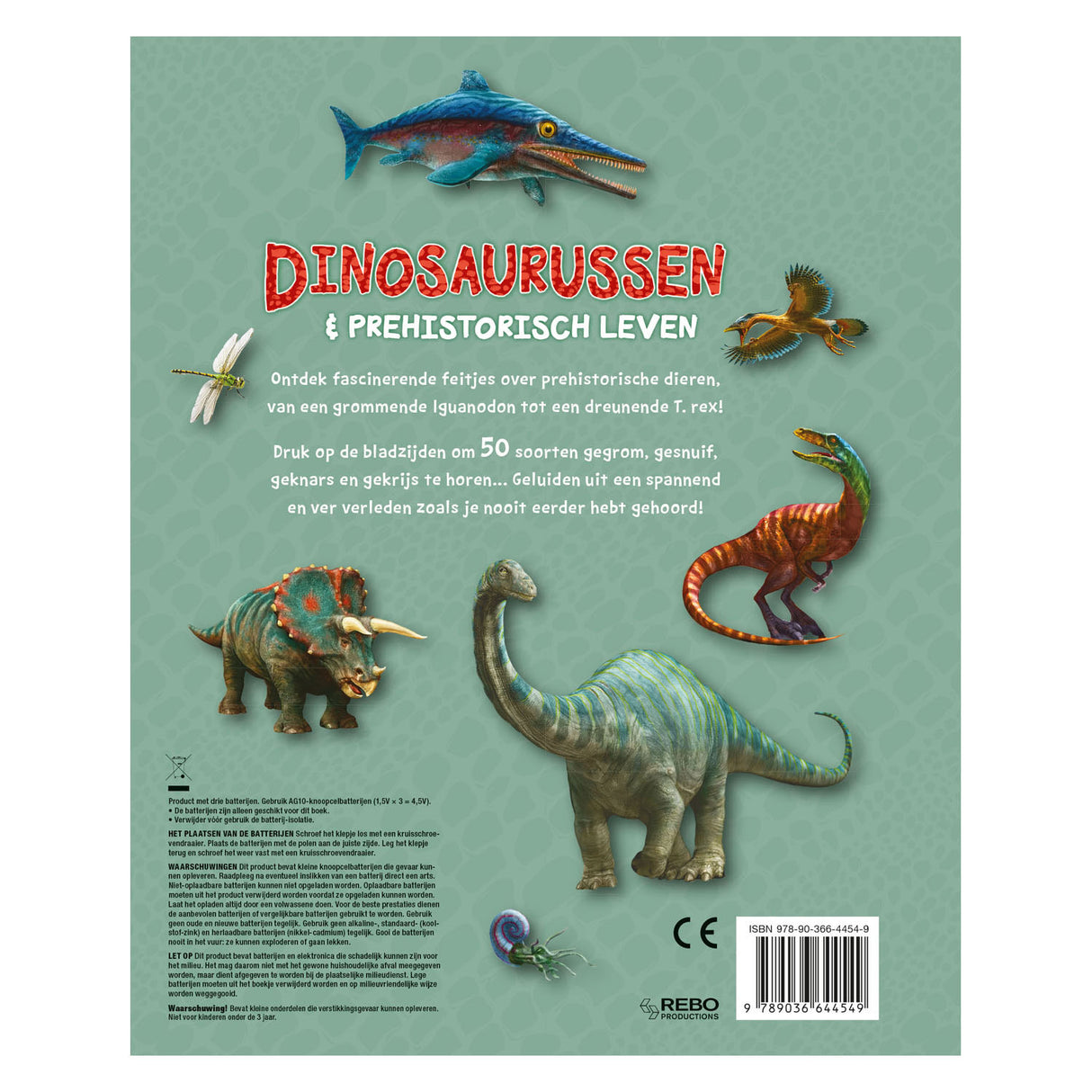 Rebo éditeurs livre sonore dinosaures préhistoire