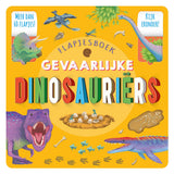 Livre à rabat sur les dinosaures dangereux des éditeurs Rebo