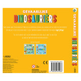 Livre à rabat sur les dinosaures dangereux des éditeurs Rebo