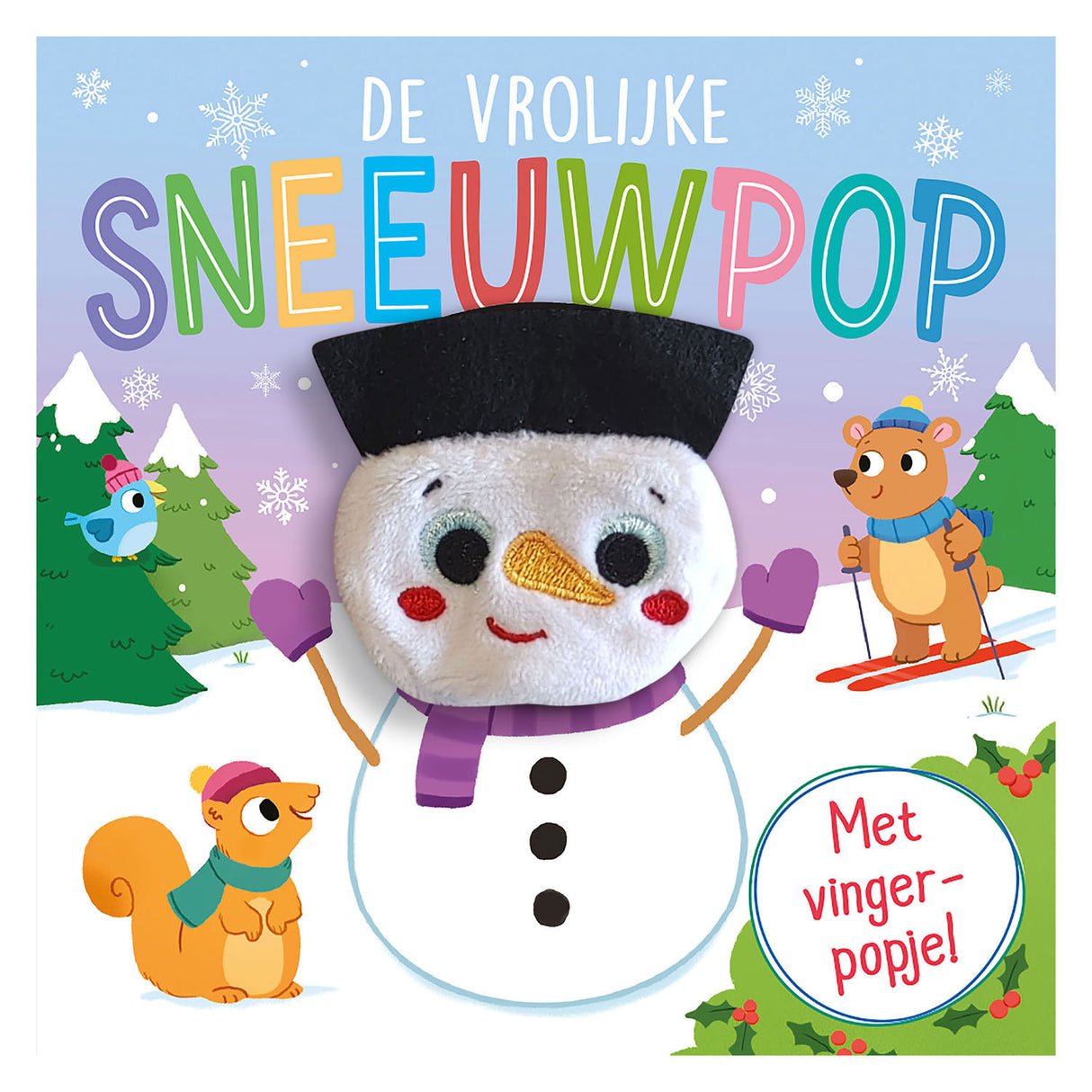 Bonhomme de neige joyeux des éditeurs Rebo - Livre de marionnettes à doigt