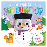 Bonhomme de neige joyeux des éditeurs Rebo - Livre de marionnettes à doigt