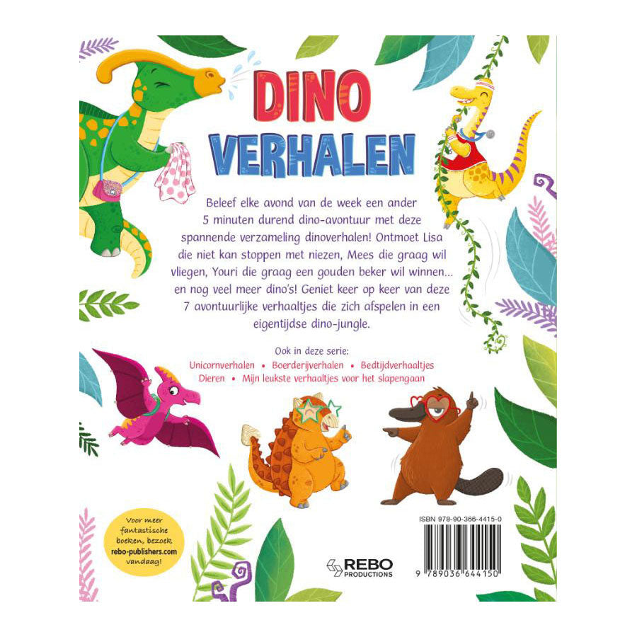 Rebo éditeurs histoires de dinosaures. 5 minutes d'histoires. 4+