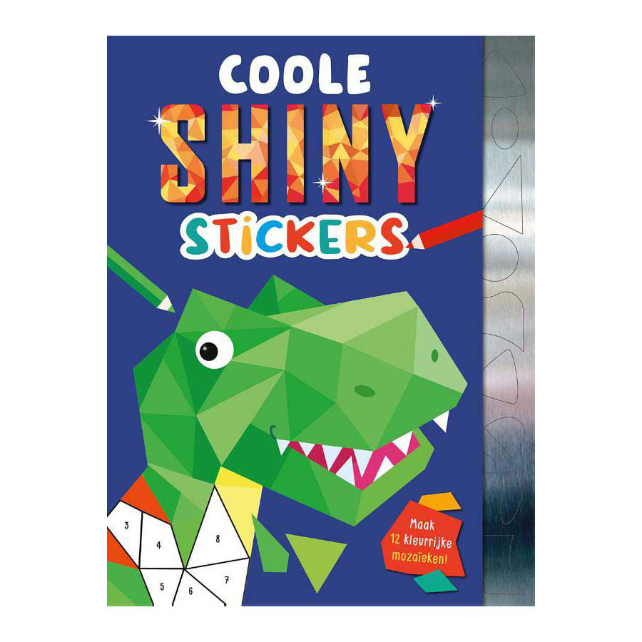 Rebo Publishers Coole Shiny Sticker Dinos Roboter und Rocketing Sticker Mosaic Book