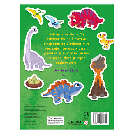 Rebo éditeurs dinos - autocollant amusant