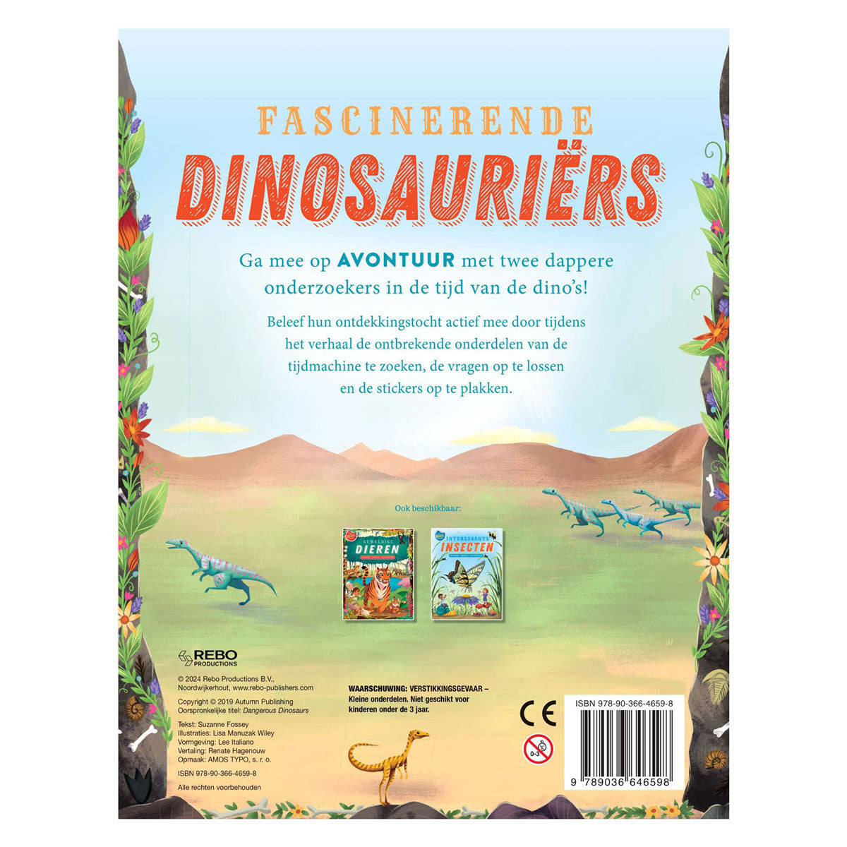 REBO Publisher Fascinerende Dinosaurs -klistremerker