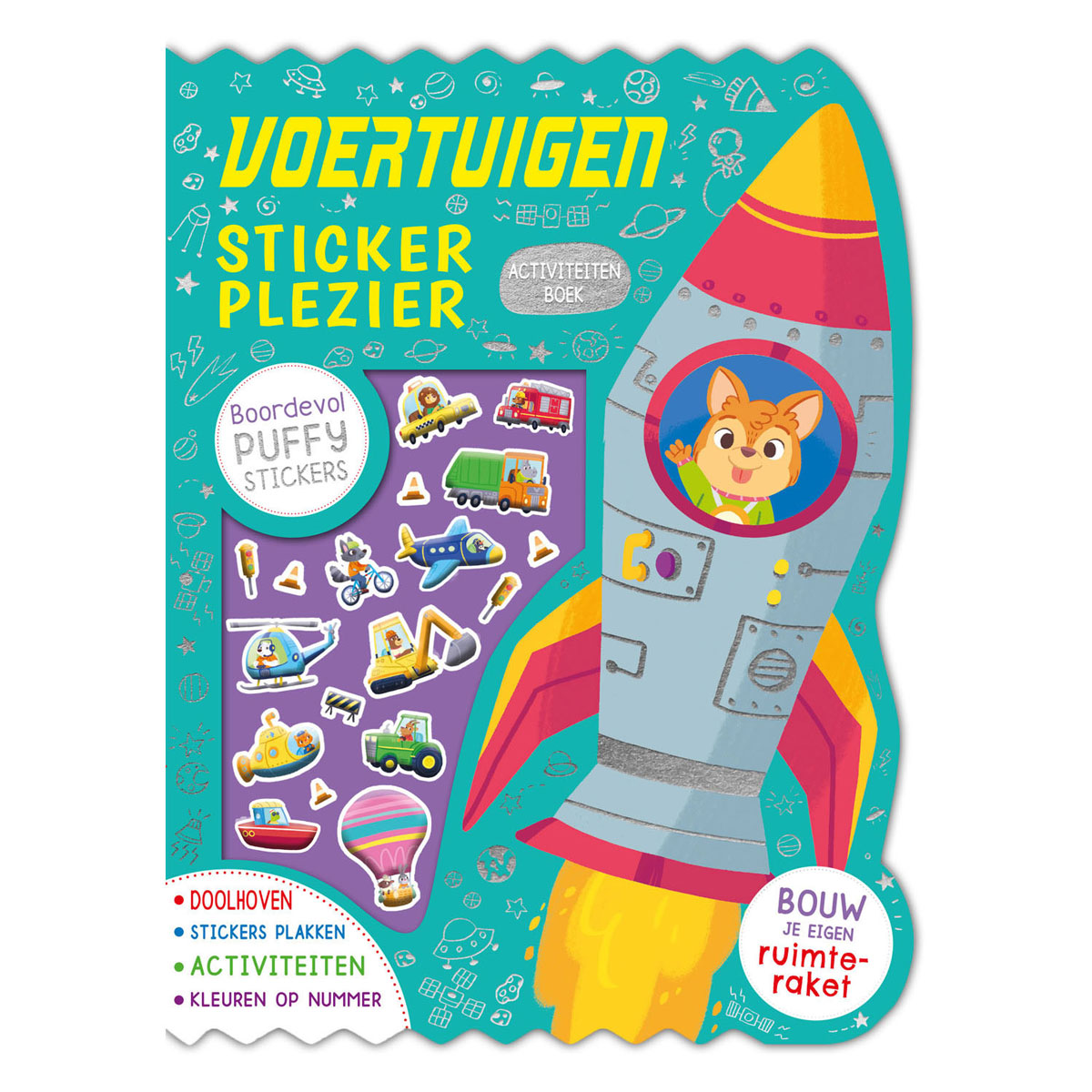 Rebo publishers voertuigen stickerplezier stickerboek