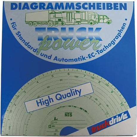 Nts diagrammemscheiben original graf bluco tachygraphe 125km h pack de 100 pièces